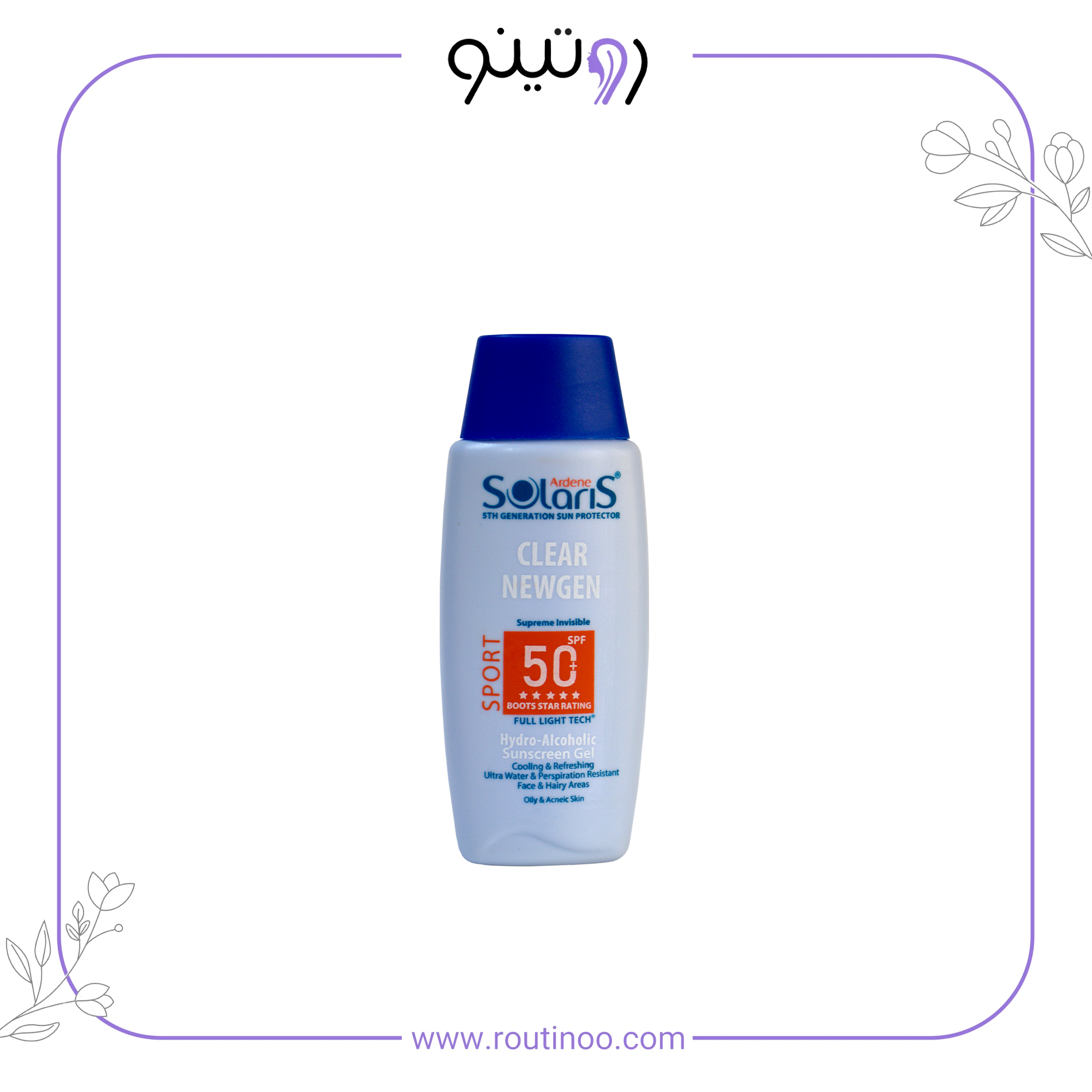 ژل ضد آفتاب سولاریس آردن هیدرو الکلی مدل SPORT — تصویر ۲
