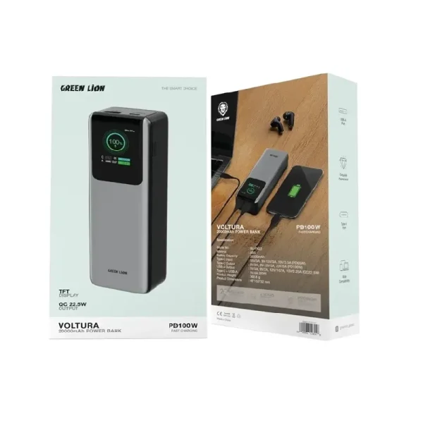 پاوربانک ۲۰۰۰۰ گرین لاین مدل GL-PX22 — تصویر ۳