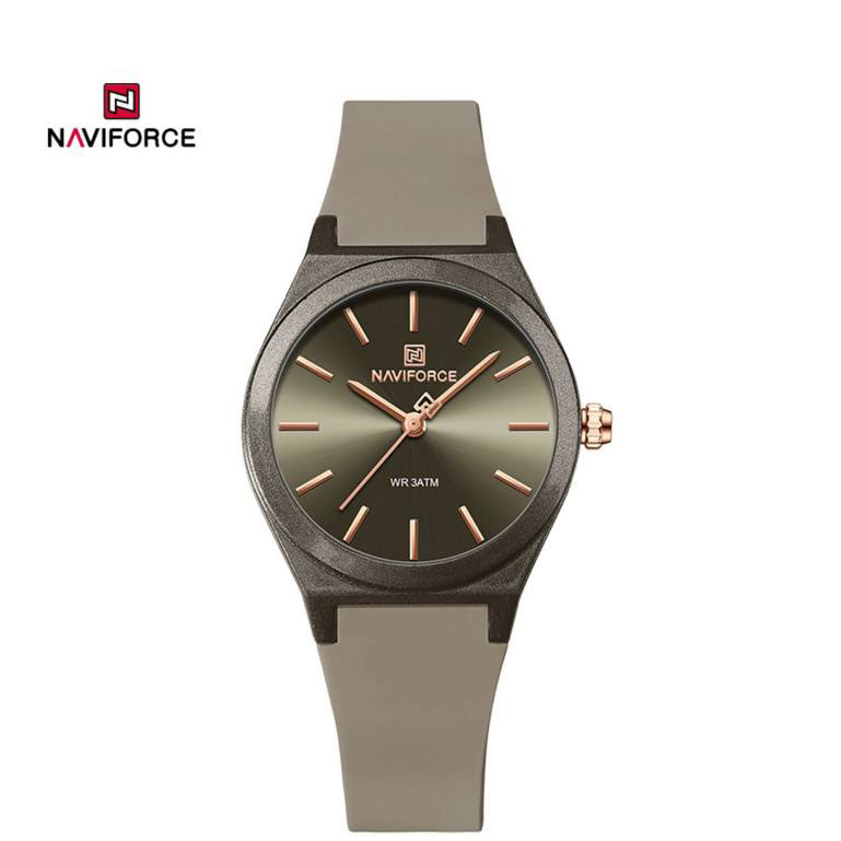 ساعت دخترانه اورجینال مارک نیوی فورس NAVIFORCE مدل NF5056 موتور کوارتز ژاپن بند سیلیکونی کیفیت عالی در رنگ بندی متنوع کد 1925192 — تصویر ۶