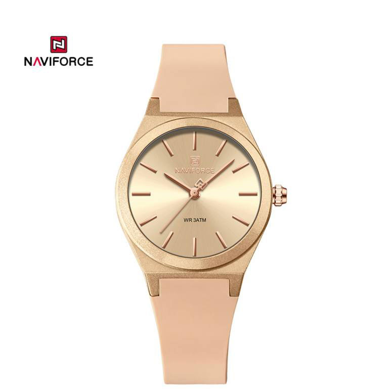 ساعت دخترانه اورجینال مارک نیوی فورس NAVIFORCE مدل NF5056 موتور کوارتز ژاپن بند سیلیکونی کیفیت عالی در رنگ بندی متنوع کد 1925192