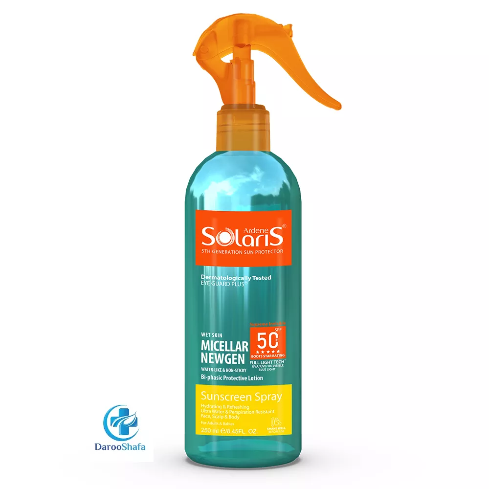 اسپری دو فاز ضد آفتاب SPF 50 آردن سولاریس — تصویر ۲