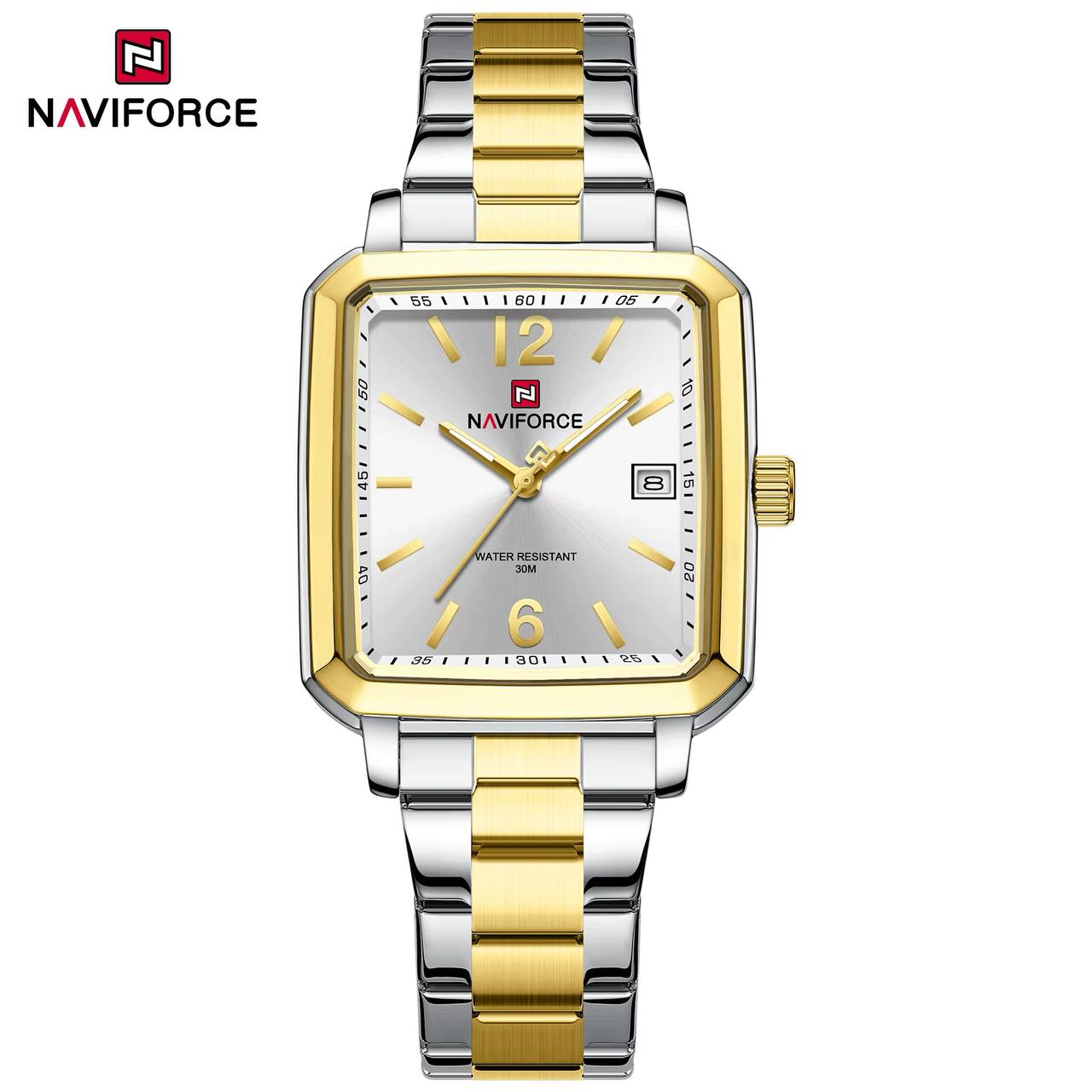 ساعت مردانه اورجینال مارک نیوی فورس NAVIFORCE مدل NF9252 استیل رنگ ثابت موتور ژاپن کد 1925148