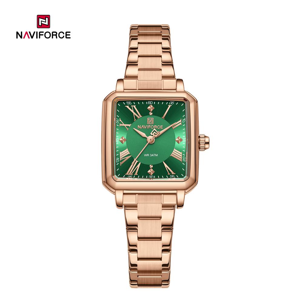 ساعت زنانه اورجینال مارک نیوی فورس NAVIFORCE مدل NF5065 بند استیل رنگ ثابت موتور ژاپن کد 1925122 — تصویر ۶
