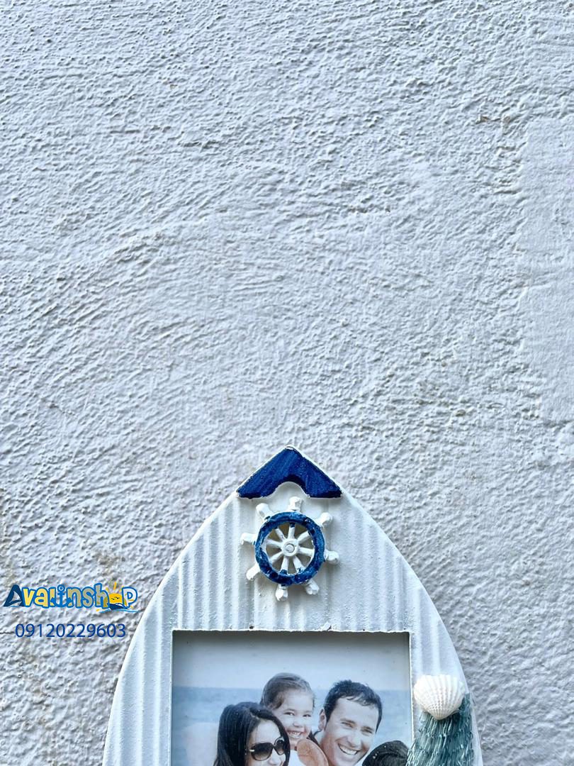 قاب عکس قایق چوبی رومیزی — تصویر ۶