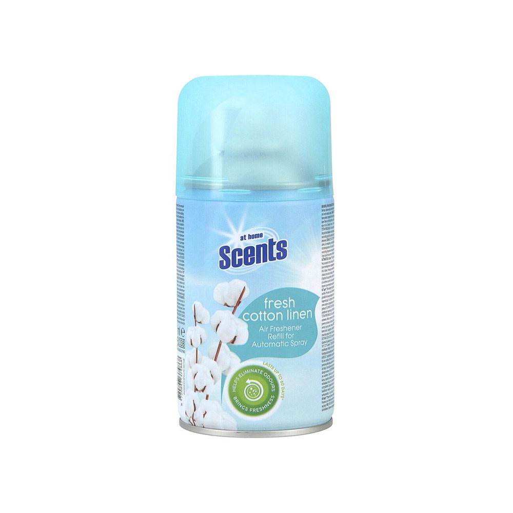 یدک اسپری خوشبو کننده هوا Scents at home با رایحه Fresh Cotton Linen حجم 250 میل — تصویر ۲
