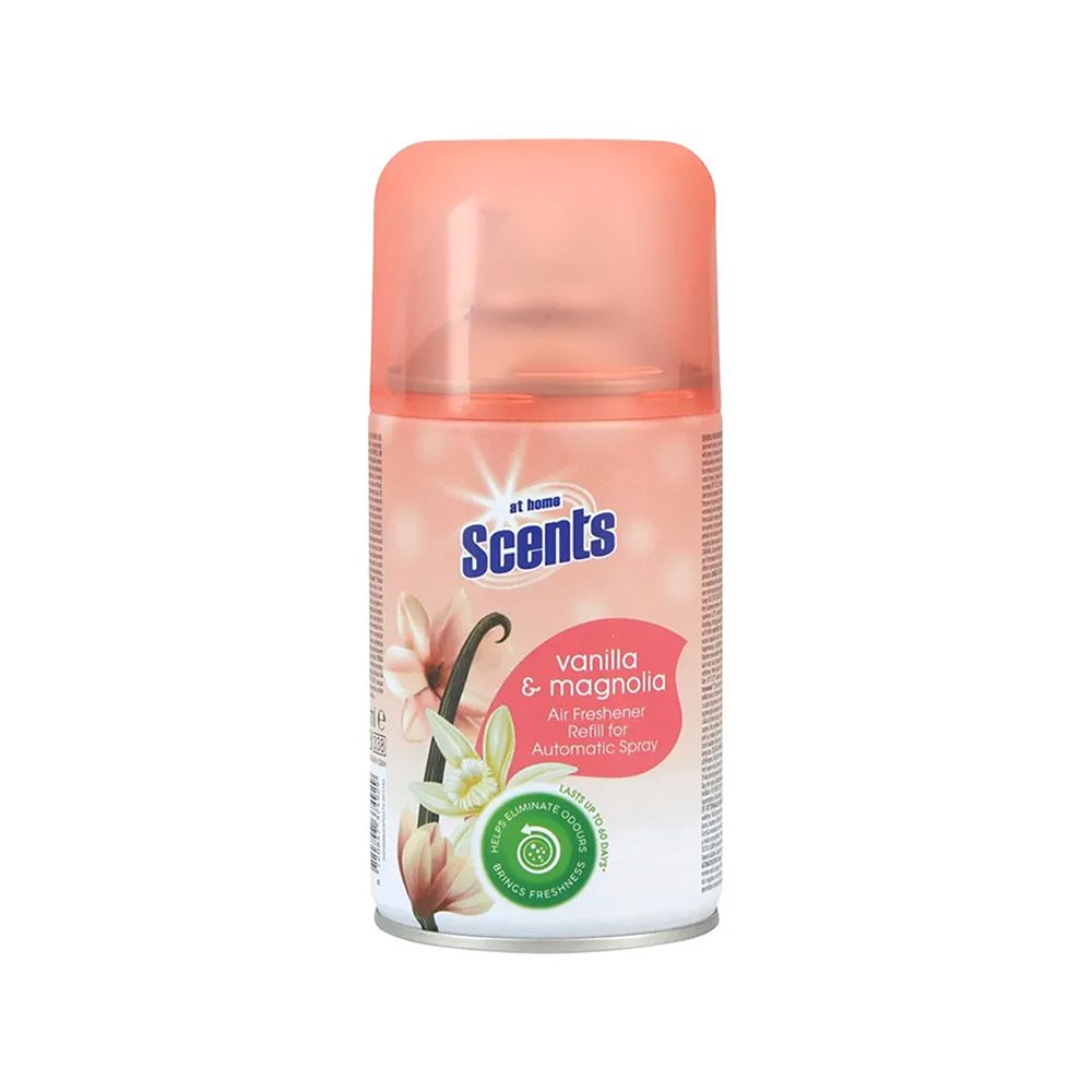 یدک اسپری خوشبو کننده هوا Scents at home با رایحه Vanilla & Magnolia حجم 250 میل — تصویر ۲
