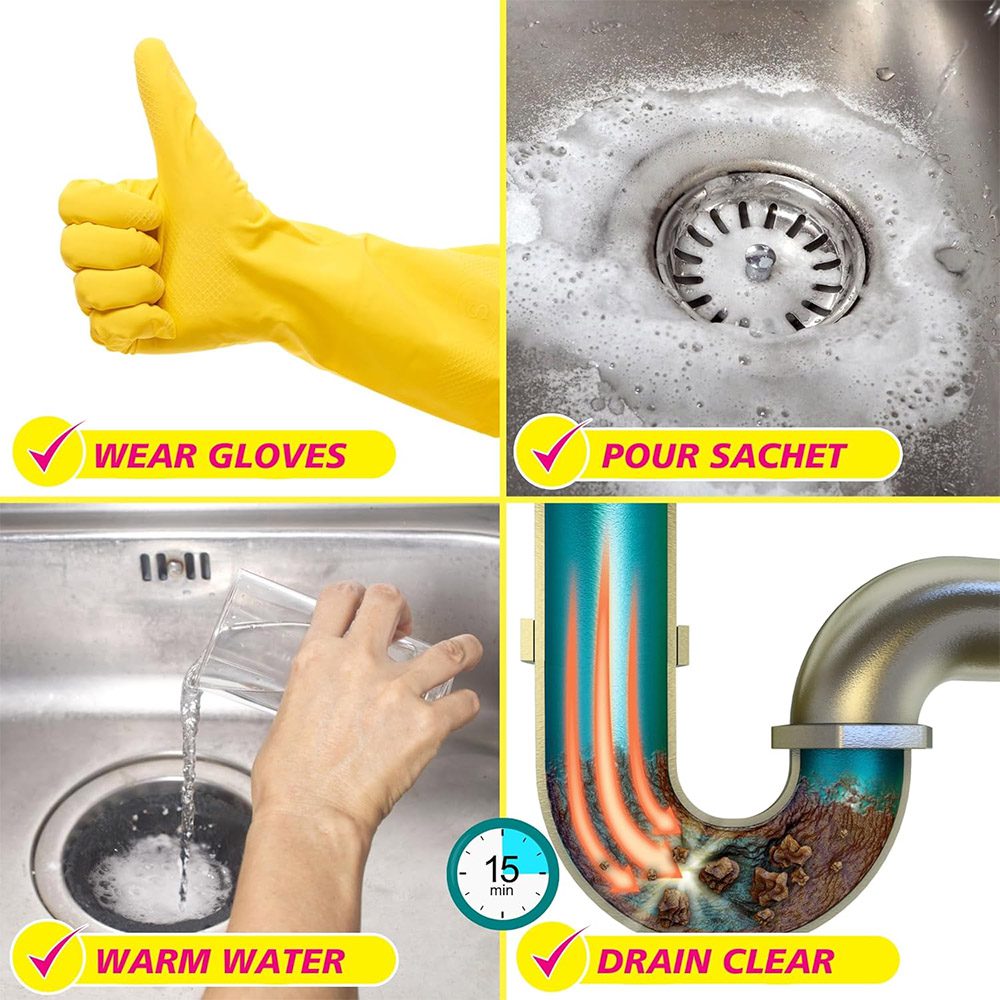 لوله بازکن و جرم‌گیر لوله البو گریس Elbow Grease بسته 2 عددی — تصویر ۴