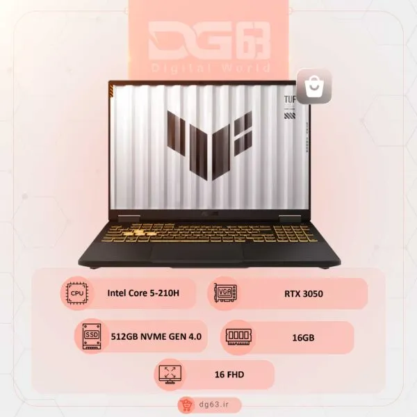 قیمت و خرید لپ تاپ ایسوس ASUS TUF Gaming F16 FX607JV-RL184 / Core 5-210H / 512GB / 16GB / RTX 3050