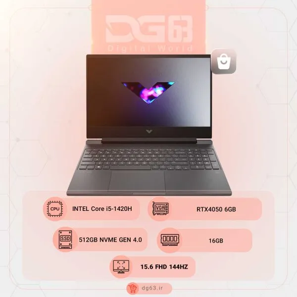 قیمت و خرید لپ تاپ اچ پی HP Victus 15-fb3093DX / R7-7445HS / 16GB / 512GB / RTX 4050