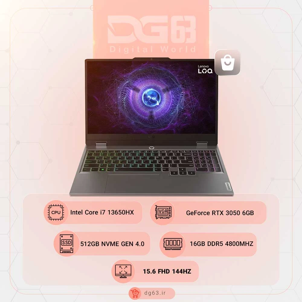 قیمت و خرید لپ تاپ لنوو Lenovo LOQ 15 i7 RTX3050