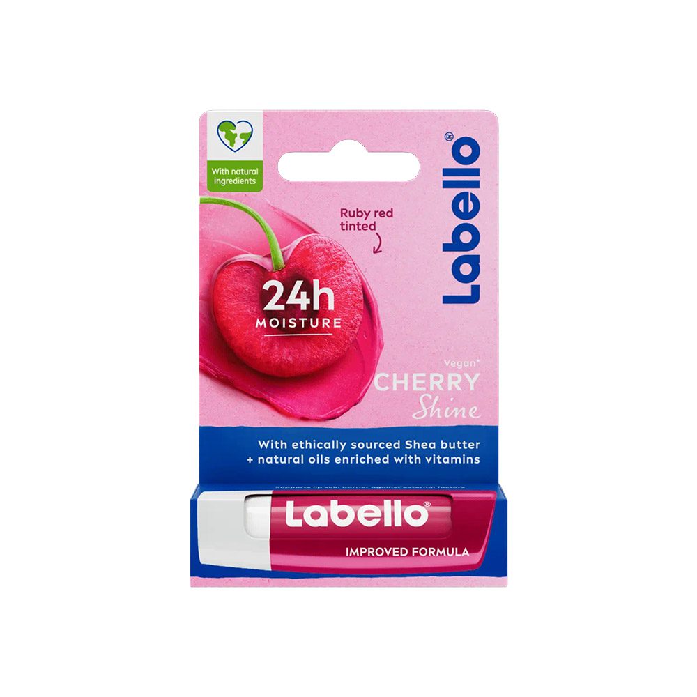 بالم لب لابلو Labello سری Shine حاوی عصاره گیلاس حجم 4.8 گرم