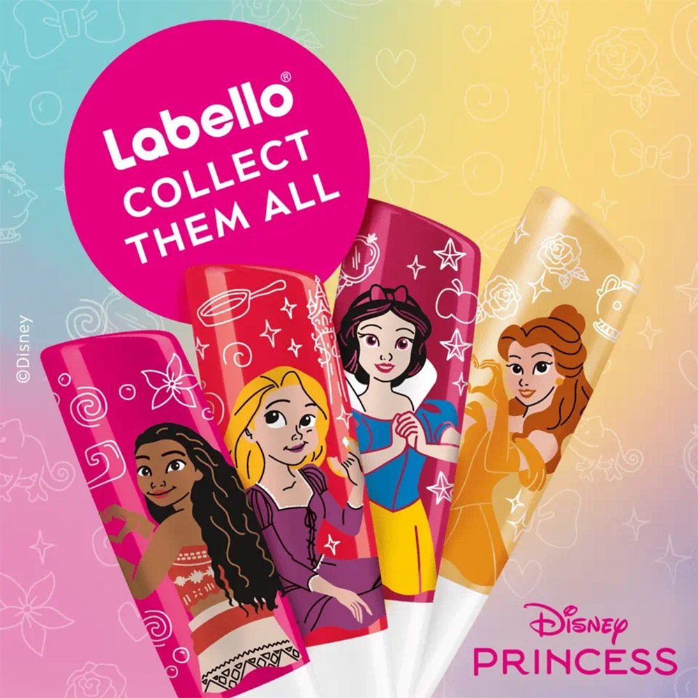 بالم لب کودک لابلو Labello سری Disney Princess حاوی عصاره گیلاس و سیب حجم 4.8 گرم — تصویر ۴