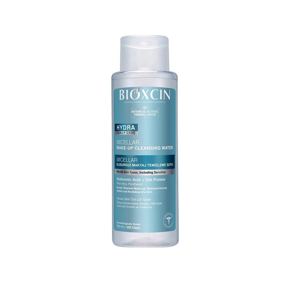 پاک کننده آرایش میسلار بیوکسین Bioxcin مناسب انواع پوست حجم 500 میل