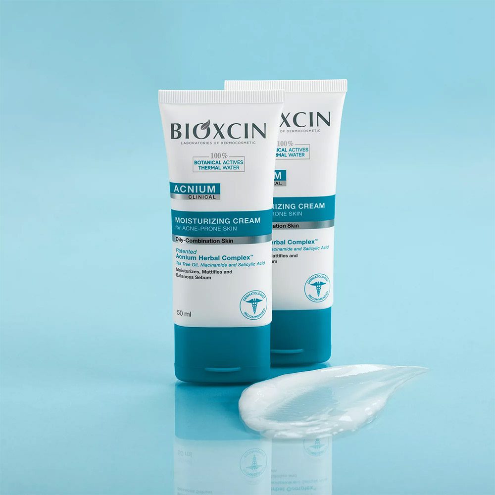 ژل شستشوی صورت متعادل کننده سبوم آکنیوم بیوکسین Bioxcin مناسب پوست های مستعد آکنه و چرب حجم 50 میل — تصویر ۴