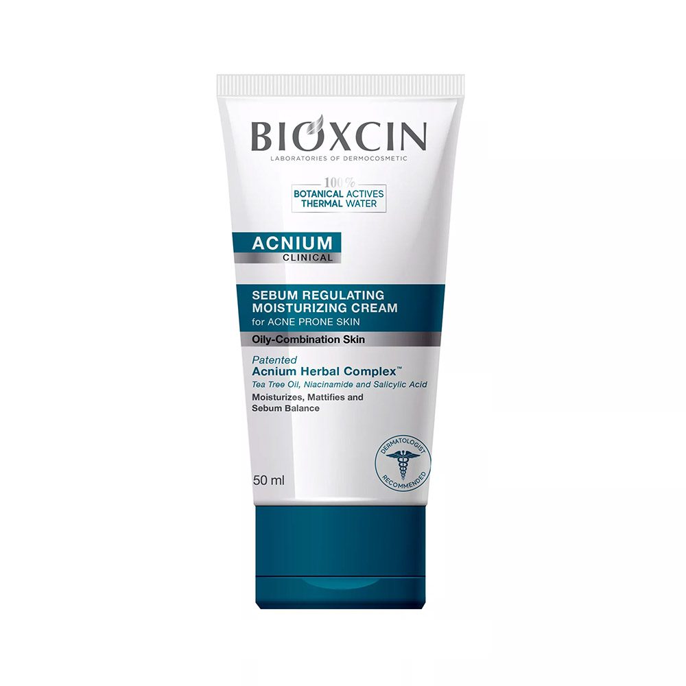 ژل شستشوی صورت متعادل کننده سبوم آکنیوم بیوکسین Bioxcin مناسب پوست های مستعد آکنه و چرب حجم 50 میل — تصویر ۳