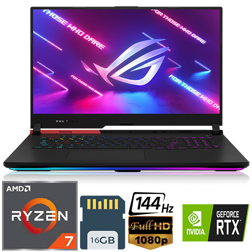 لپ تاپ ایسوس g713ic – مدل ROG Strix G17 r7 4800h/16/512/4gb 3050