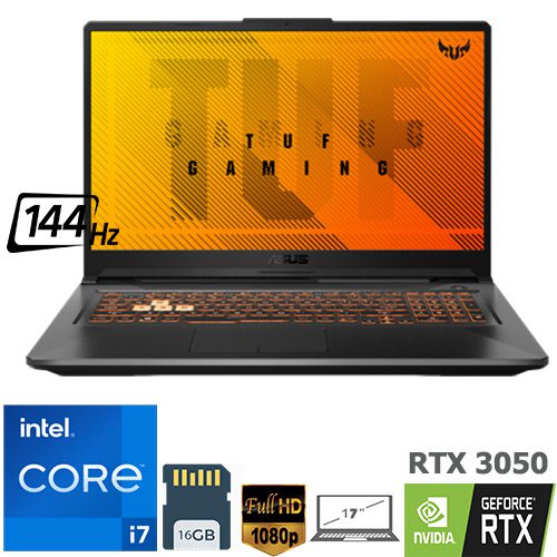 لپ تاپ ایسوس TUF F17 مدل Asus FX706HE/I7