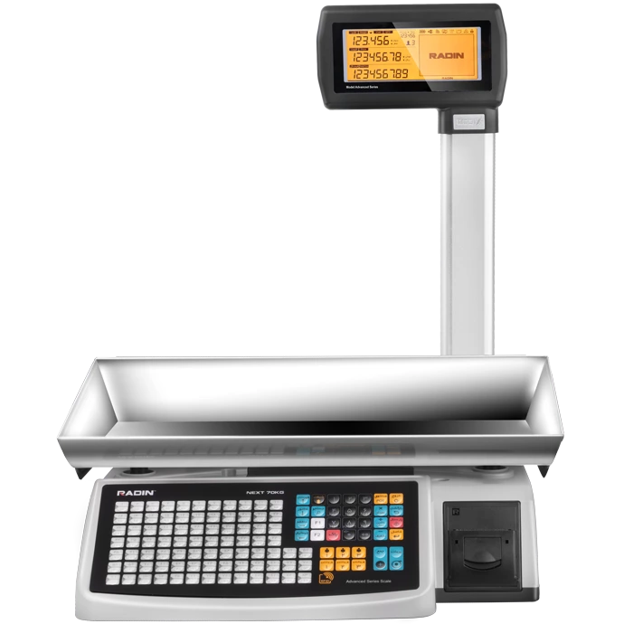 ترازوی پرینتردار رادین 70 کیلویی مدل NEXT-A RFID — تصویر ۳