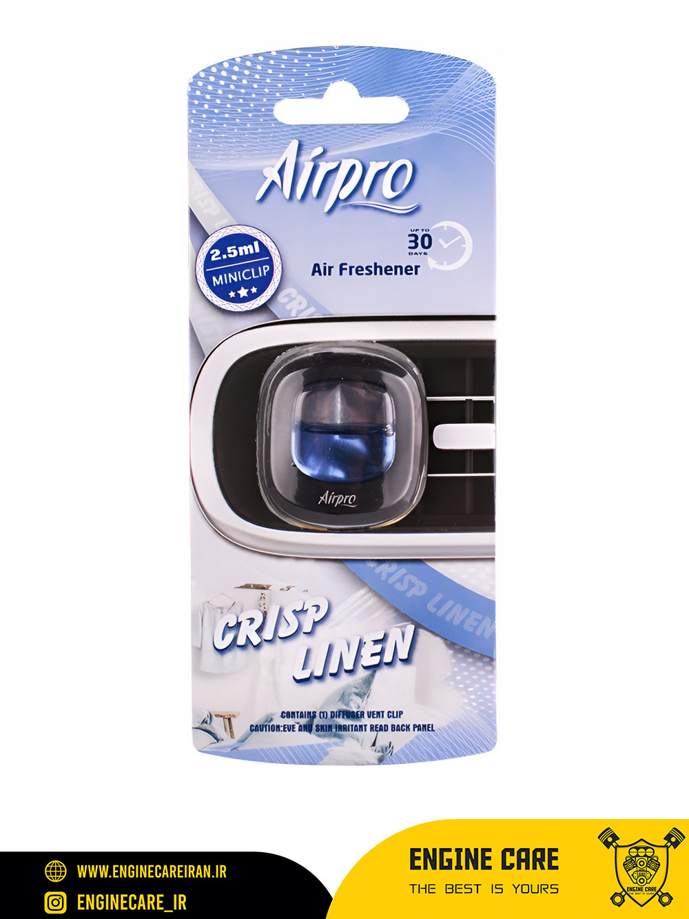 خوشبوکننده ایرپرو مدل دریچه ای رایحه Crisp Linen — تصویر ۲