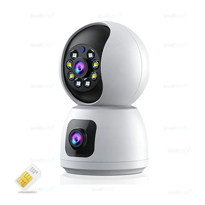 دوربین مداربسته سیم کارتی Baby Cam چرخشی دو لنز مدل Z33 — تصویر ۲