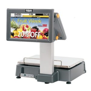 ترازوی لیبل پرینتر لمسی علمک دار D900 DOUBLE BODY 12/12 استوک