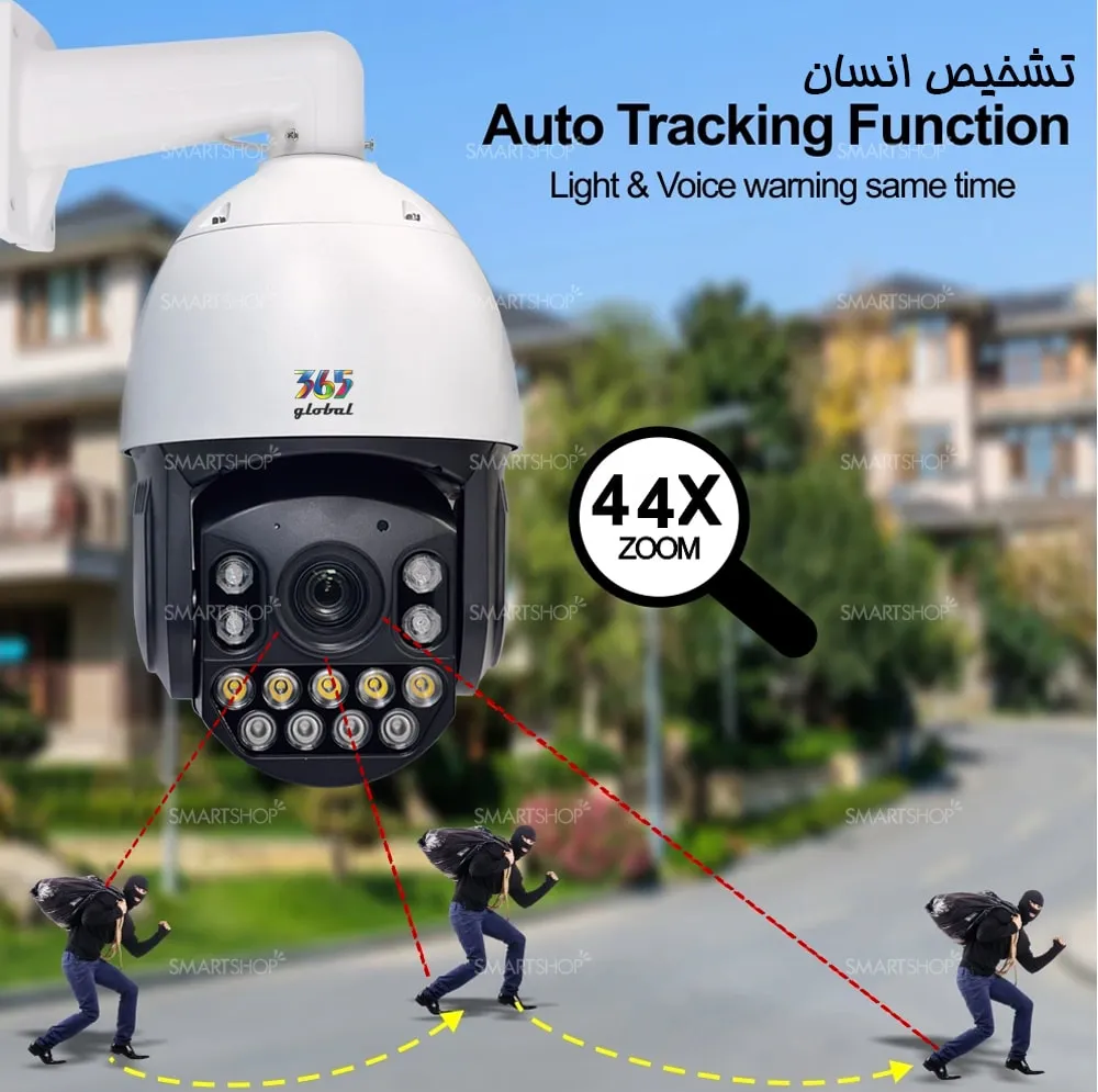اسپید دام 44x Zoom مدل KS-IP800-8MP سونی دوال لایت — تصویر ۵