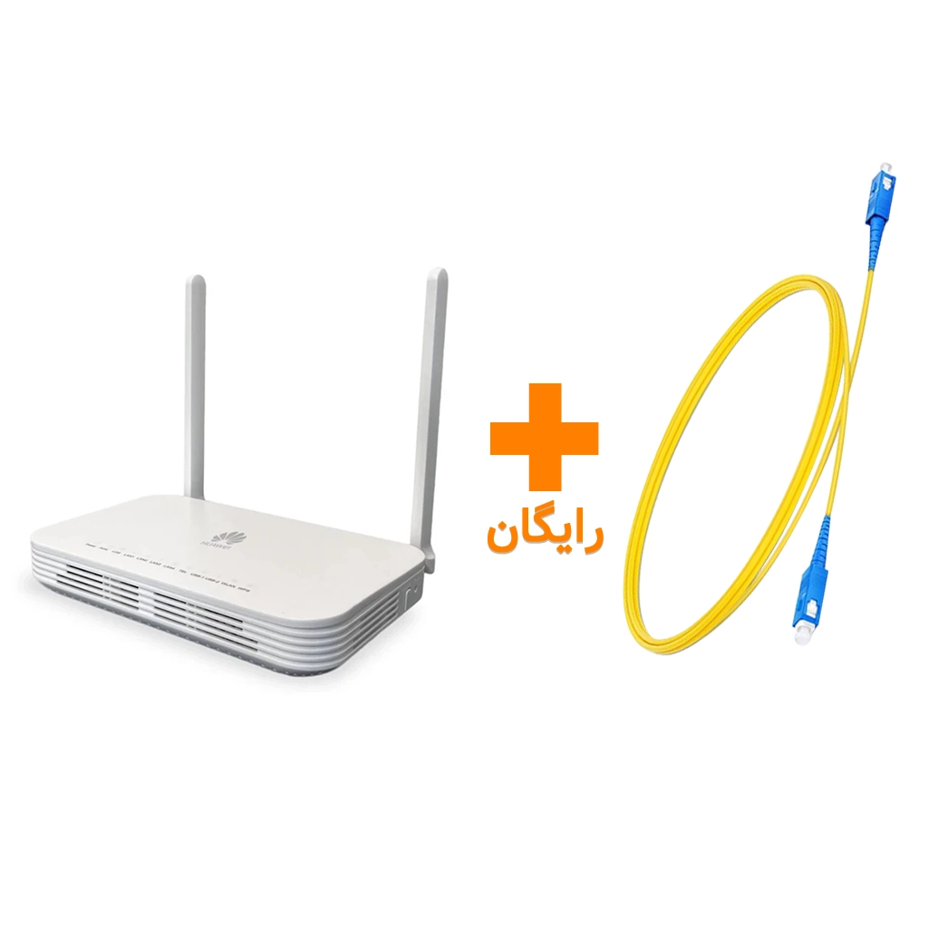 مودم فیبر نوری هوآوی مدل HUAWEI HG8145X6 استوک رنگ سفید به همراه کابل فیبر رایگان | دنیا کامپیوتر
