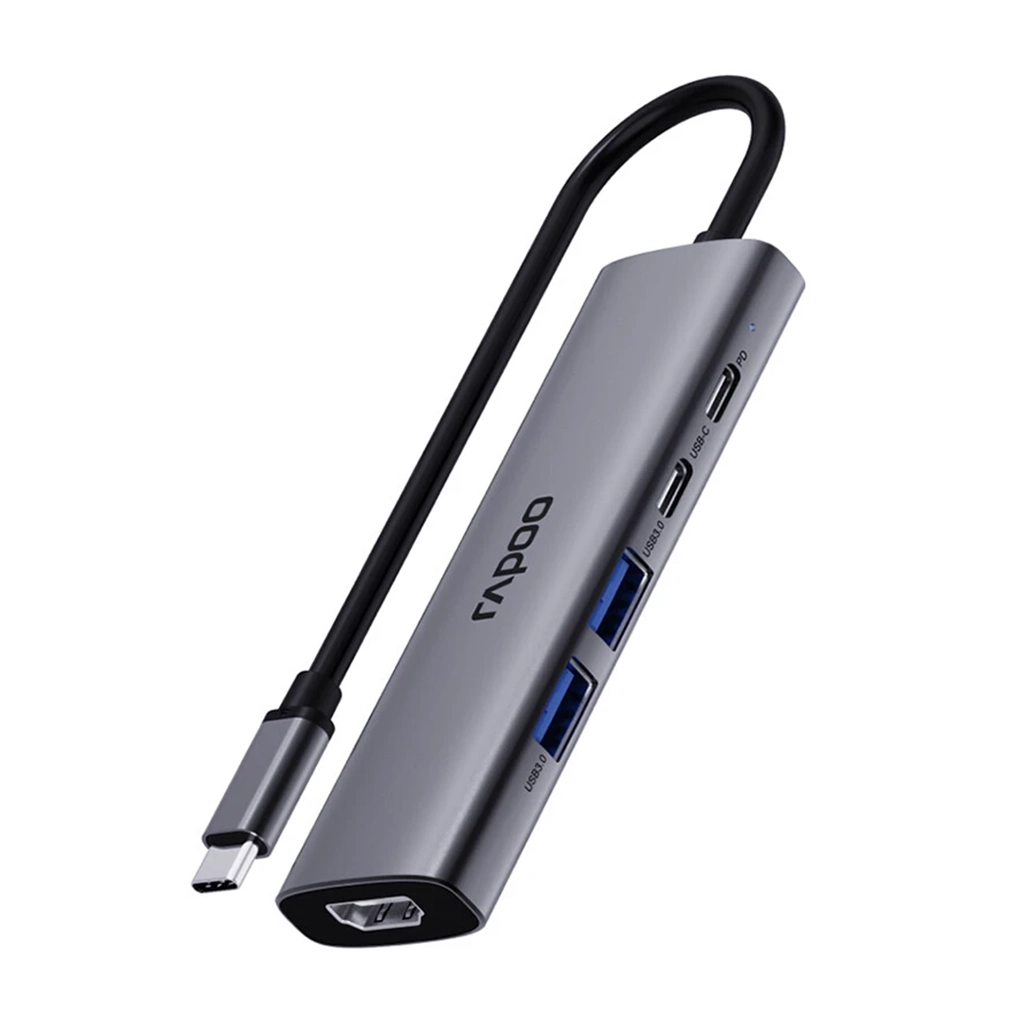 هاب 5 پورت TYPE-C رپو مدل RAPOO XD51 | دنیاکامپیوتر — تصویر ۳