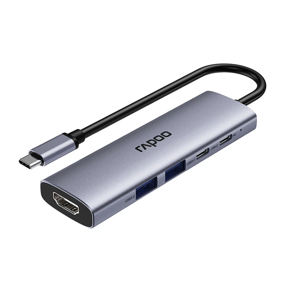 هاب 5 پورت TYPE-C رپو مدل RAPOO XD51 | دنیاکامپیوتر — تصویر ۴
