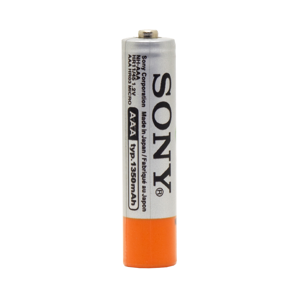 باتری 1.2V نیم قلمی Ni-MH قابل شارژ 1350mAh سایز AAA مارک SONY