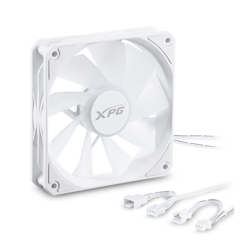 فن کیس گیمینگ ای دیتا ایکس پی جی مدل ADATA XPG GAMING VENTO R 120 ARGB PWM بسته سه عددی رنگ سفید — تصویر ۴