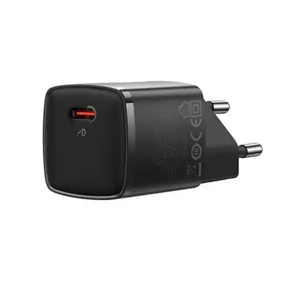 شارژر دیواری 30 وات بیسوس مدل BASEUS CUBE PRO FAST CHARGER 1C 30W EU رنگ مشکی — تصویر ۵