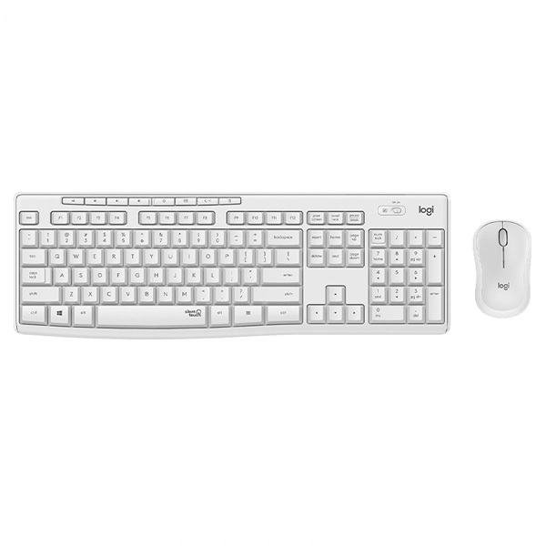 کیبورد و موس بی سیم لاجیتک مدل LOGITECH MK295 رنگ سفید
