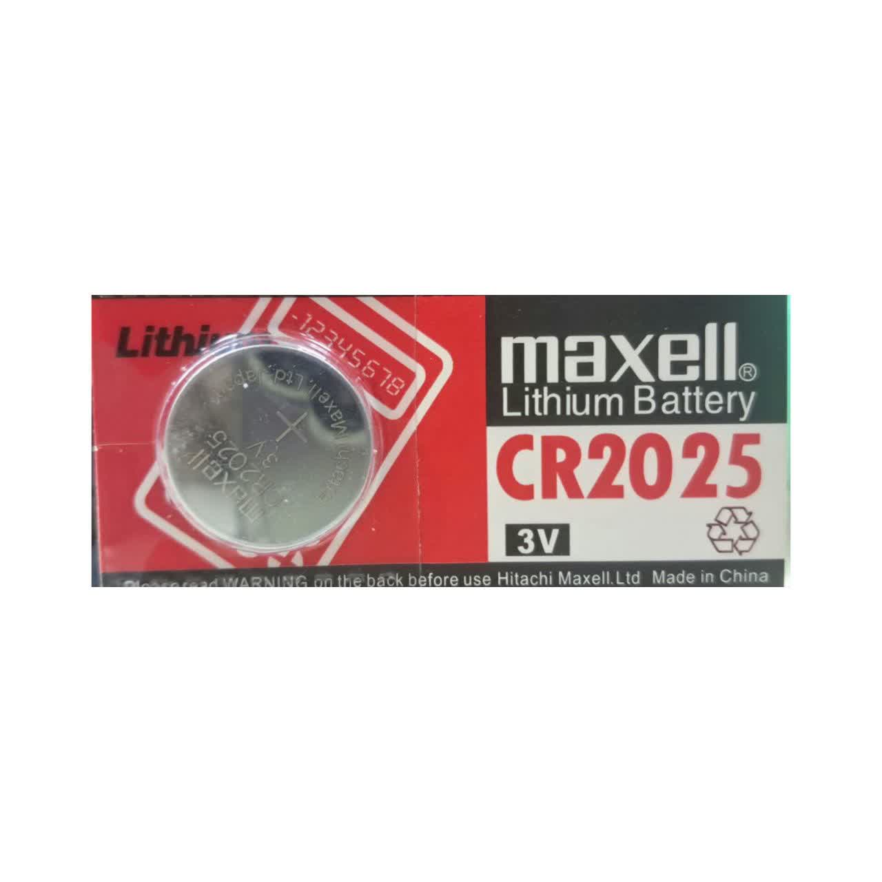 باتری سکه ای 3 ولت CR2025 تکی مارک MAXELL ژاپنی اصل — تصویر ۳