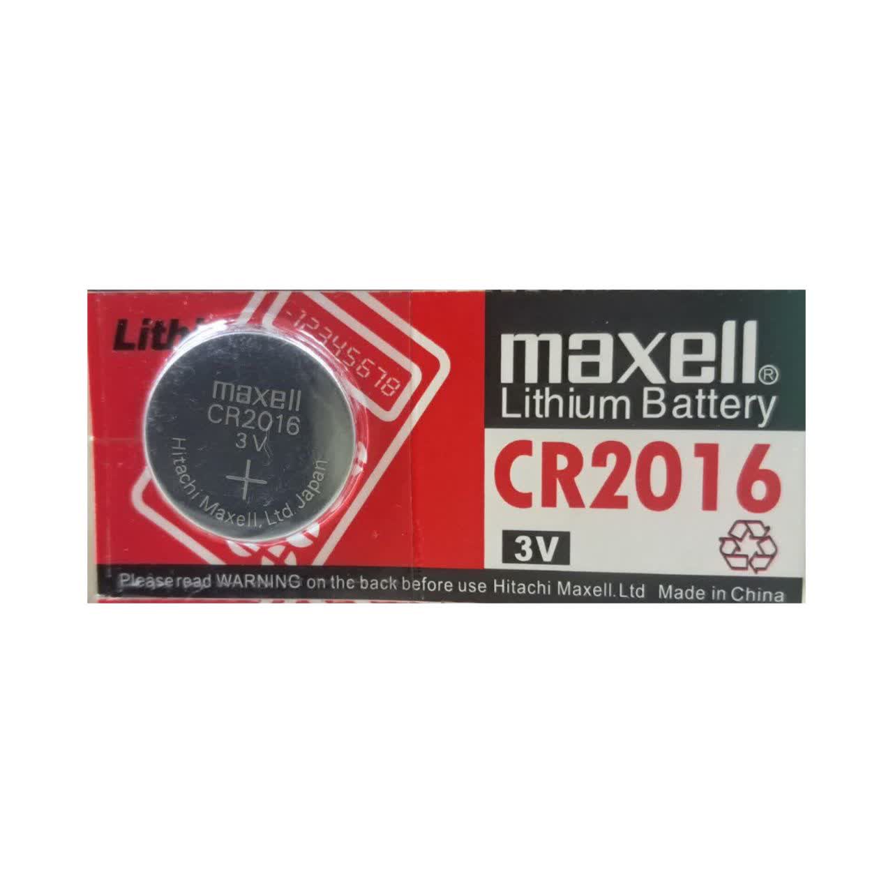 باتری سکه ای 3 ولت CR2016 تکی مارک MAXELL ژاپنی اصل — تصویر ۳