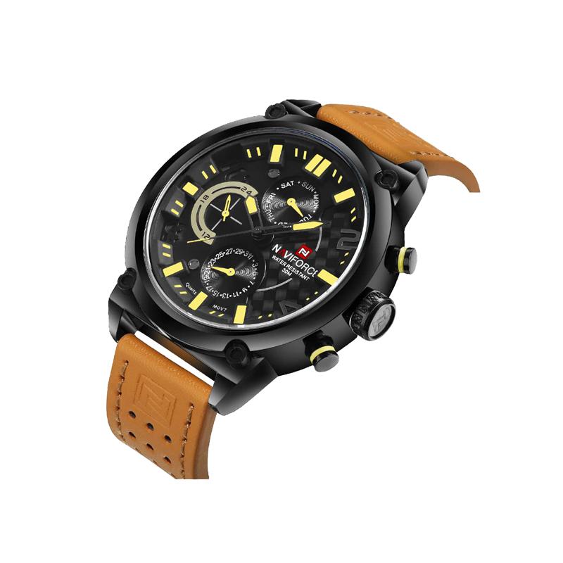 ساعت مچی مردانه نیوی فورس مدل NAVIFORCE NF9068L B/Y/BN