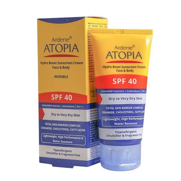 کرم ضد آفتاب آردن Atopia SPF40 مخصوص پوست خشک تا خیلی خشک | محافظت کامل، آبرسان قوی و مقاوم در برابر آب — تصویر ۲