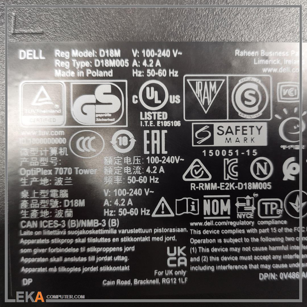 کامپیوتر DELL OPTIPLEX 7070 tower — تصویر ۶