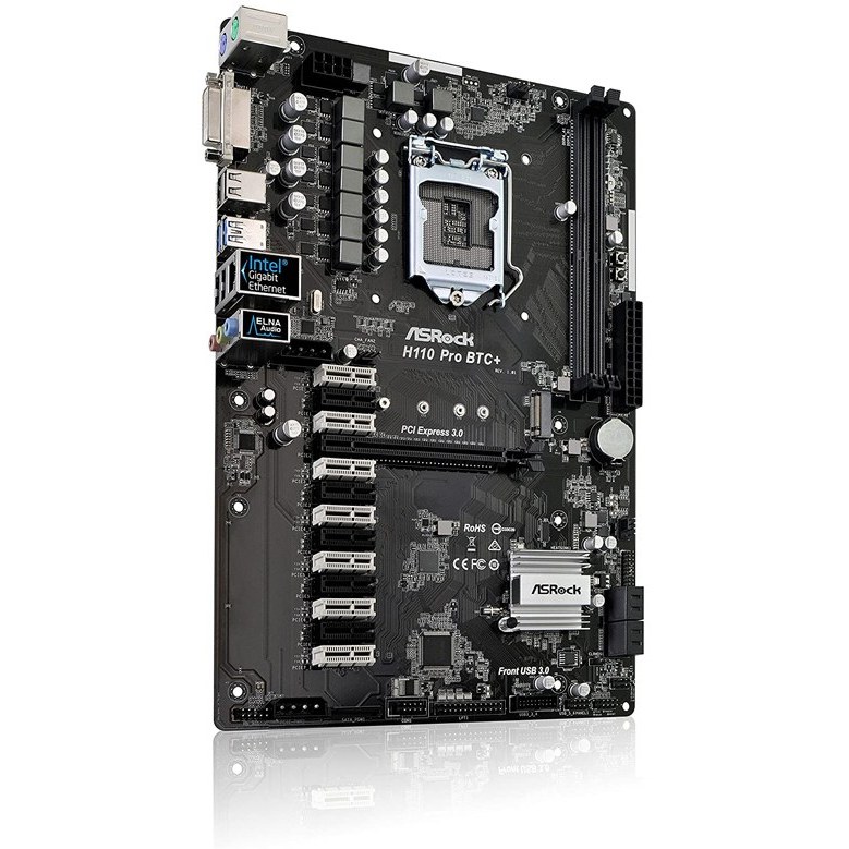 باندل مادربرد ازراک مدل Asrock H110-Pro BTC و پردازنده Core i5-7500