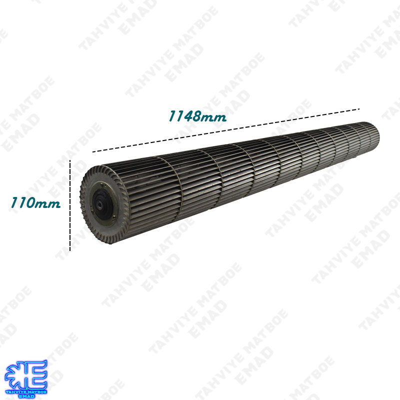 بلوورفن کولر گازی فلزی کریر Carrier طول 1148*110میلیمتر شفت داخل