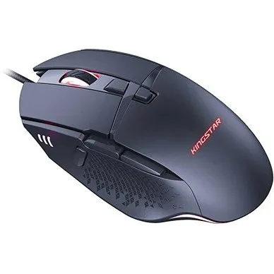 ماوس گیمینگ کینگ استار مدل KM365G با سیم مشکی — تصویر ۴