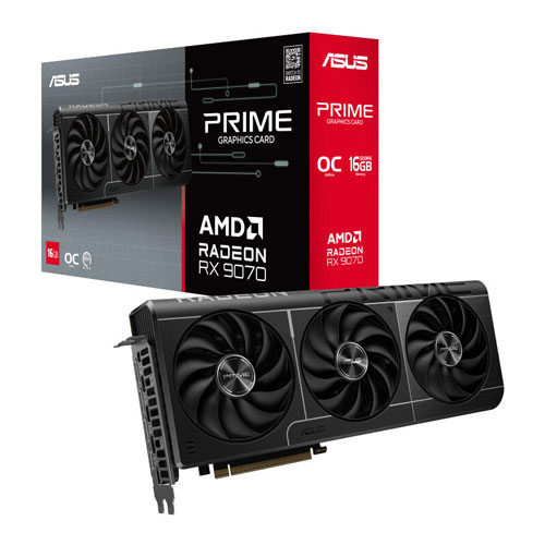 کارت گرافیک ASUS Prime Radeon RX 9070 OC Edition 16GB GDDR6 256Bit