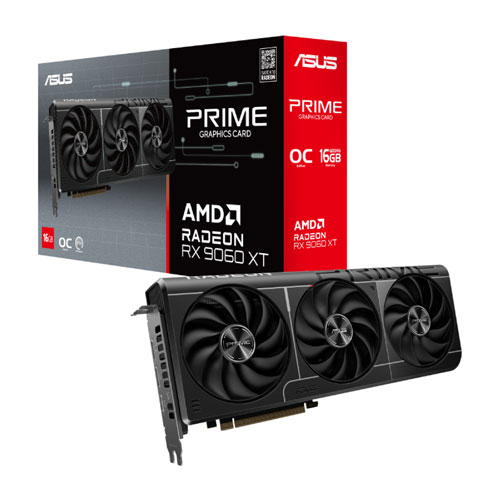 کارت گرافیک ایسوس Prime Radeon RX 9060 XT OC Edition 16GB GDDR6