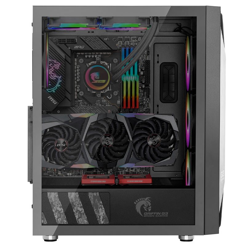 کیس کامپیوتر گرین GREEN GRIFFIN G3 Plus ARGB — تصویر ۸