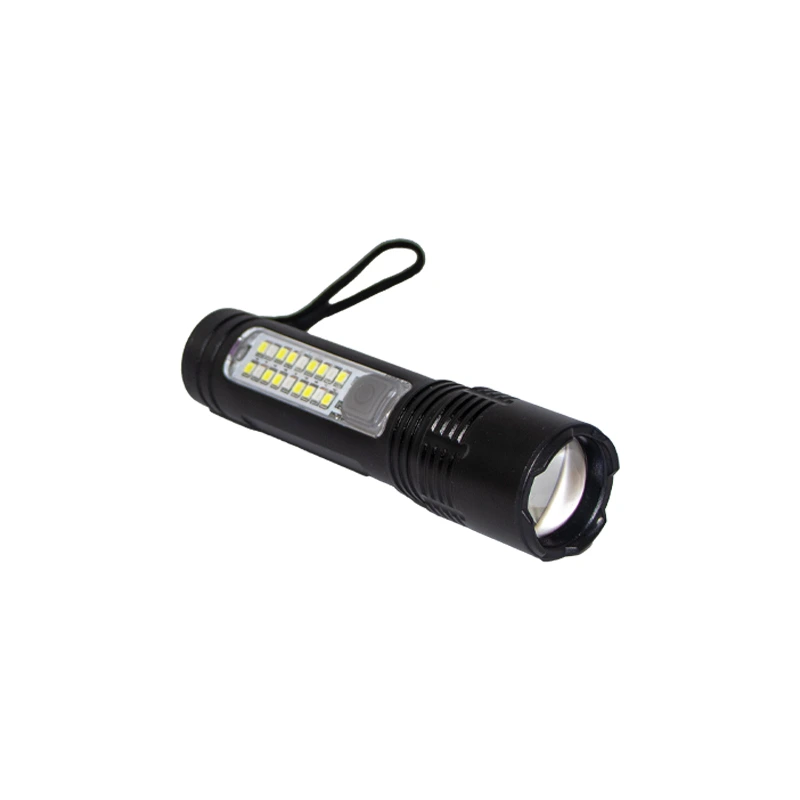 چراغ قوه شارژی چندکاره LED با قابلیت زوم و نور جانبی — تصویر ۲