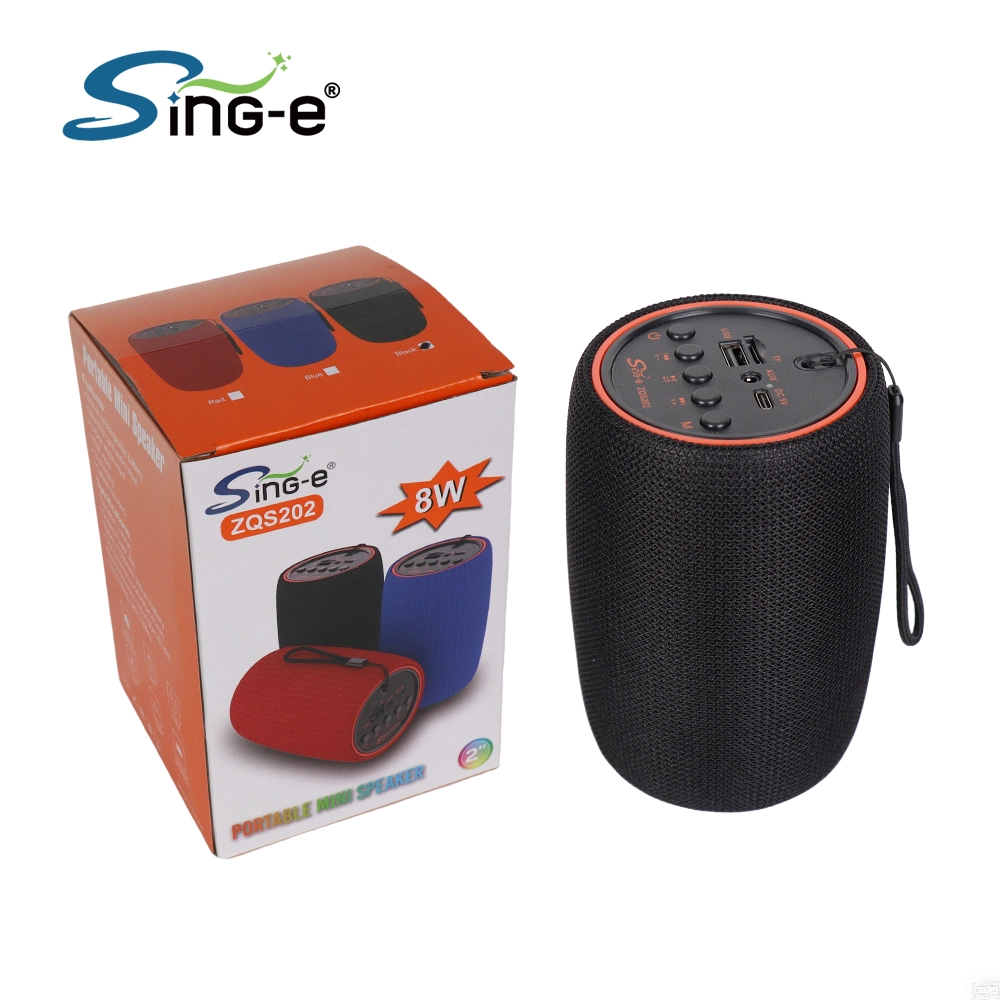 اسپیکر بلوتوثی قابل حمل Sing-e مدل ZQS202 + قدرت 8 وات — تصویر ۶