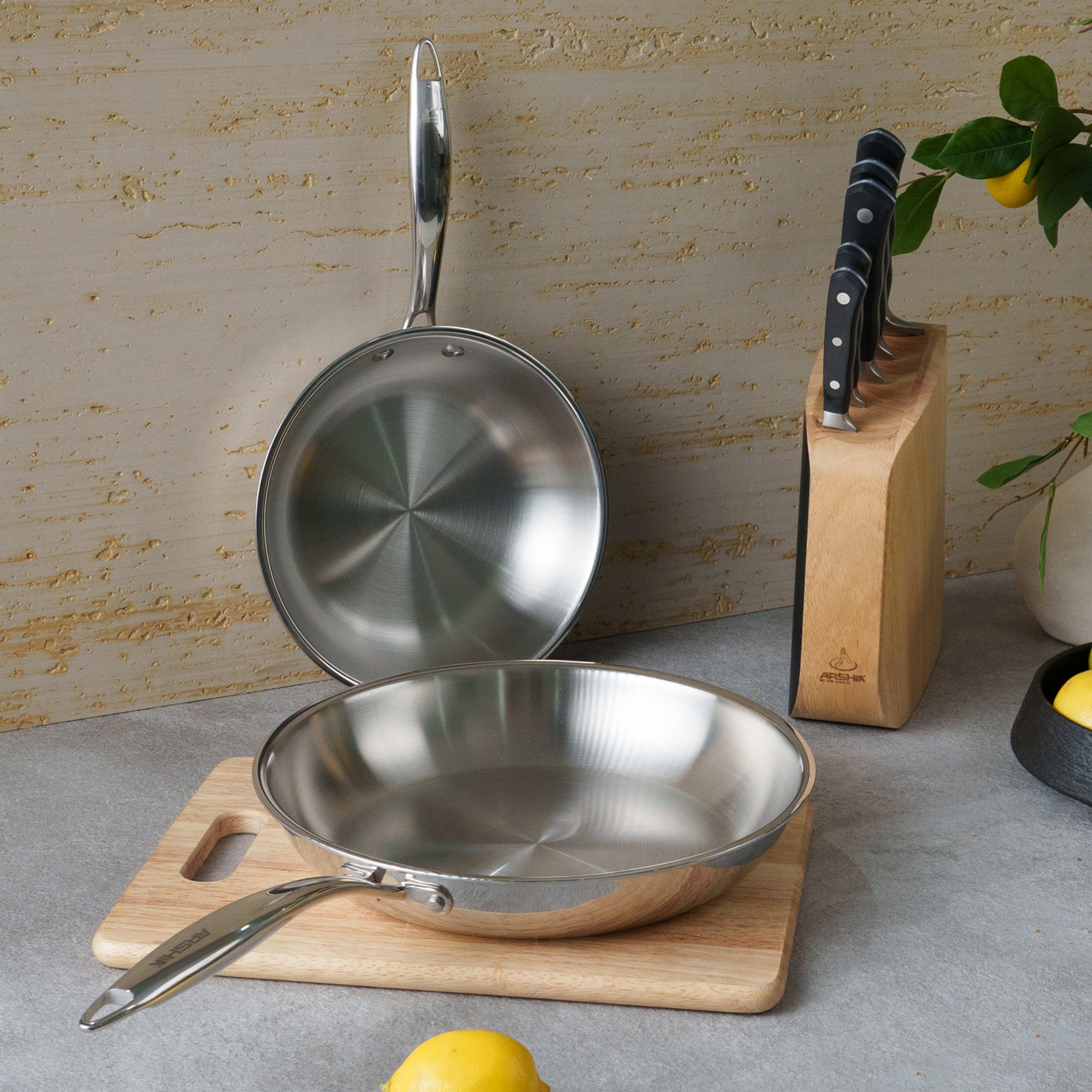تابه استیل عرشیا مدل Basic Stainless Steel Frypan — تصویر ۶