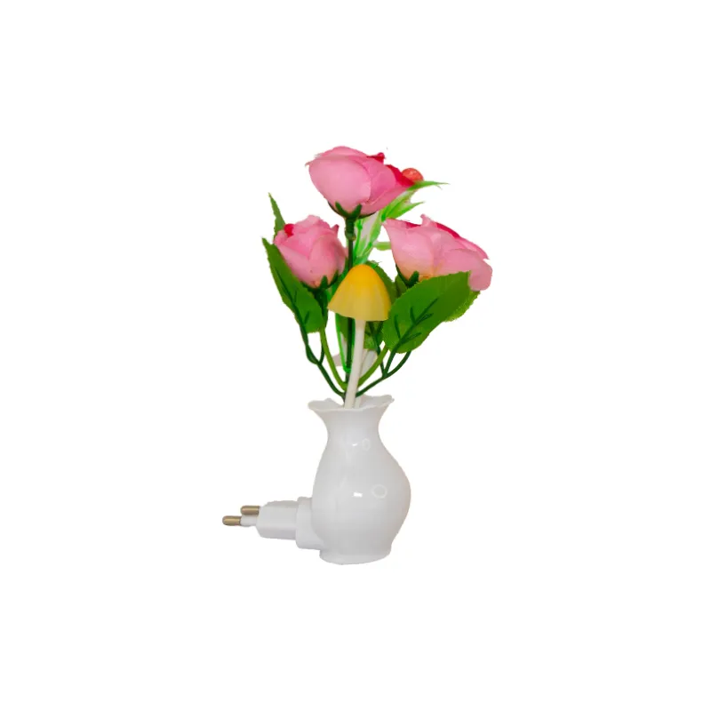 چراغ خواب ال ای دی طرح گلدان — تصویر ۲