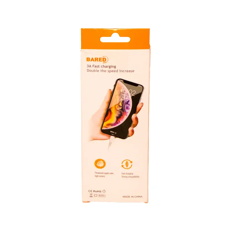 کابل شارژ و تبدیل USB به type c بارد+طول 1 متر — تصویر ۵