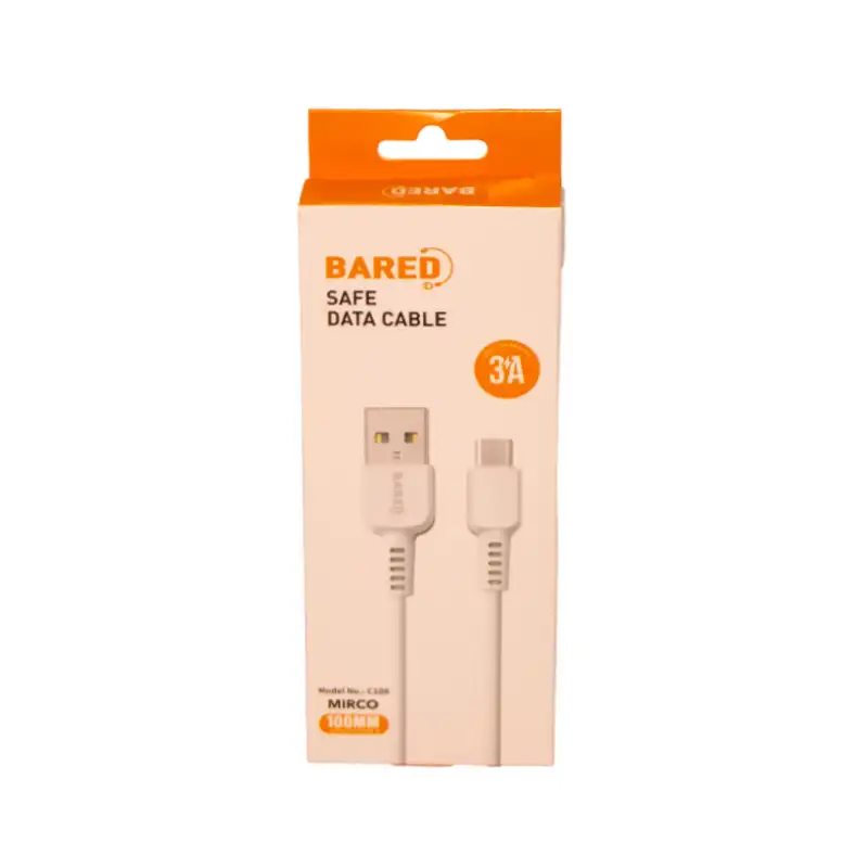 کابل شارژ و تبدیل USB به type c بارد+طول 1 متر — تصویر ۲